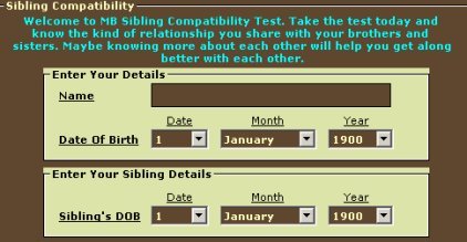 Compatibility Calculator Program