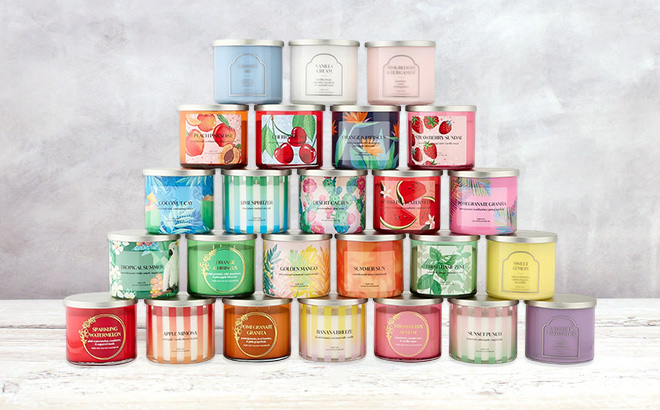 3 Wick Candles