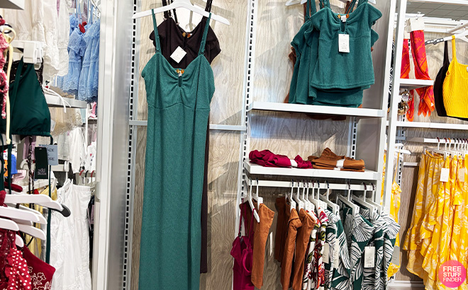 A New Day Womens Textured Knit Maxi Dress on the Hanger