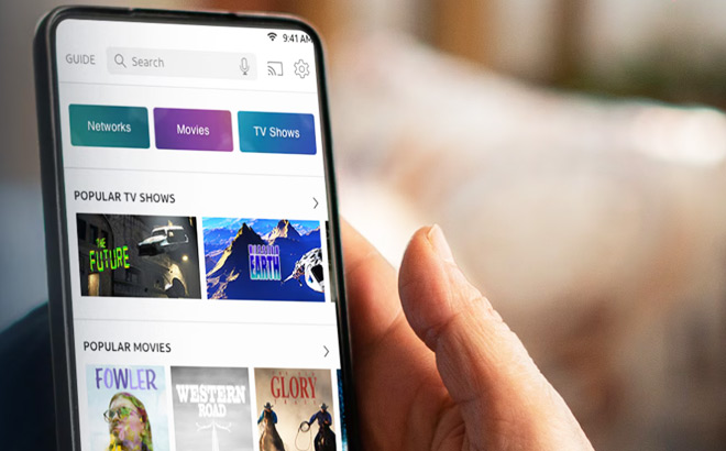 A Person Browsing Popular TV Shows and Movies on DIRECTV STREAM App A Person Browsing Popular TV Shows and Movies on DIRECTV STREAM App