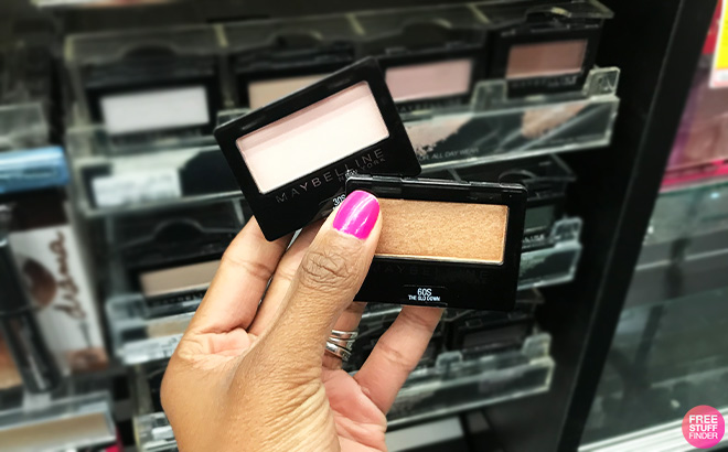 A Person Holding Maybelline Expert Wear Eyeshadows