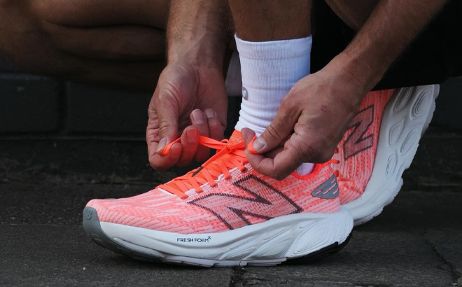 A Person Wearing New Balance Fresh Foam X Balos v1 Shoes