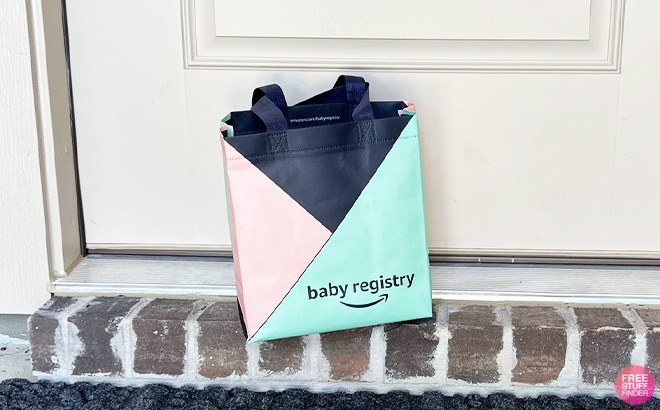 Amazon Baby Welcome Bag on a Porch Amazon Baby Welcome Bag on a Porch