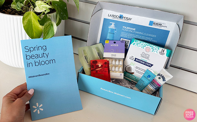 An Opened Beauty Box with Samples Inside