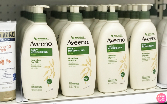 Aveeno Daily Moisturizing Body Lotion on Shelf