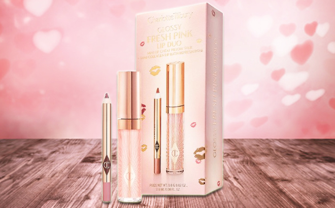 Charlotte Tilbury Glossy Fresh Pink Lip Duo with box 1