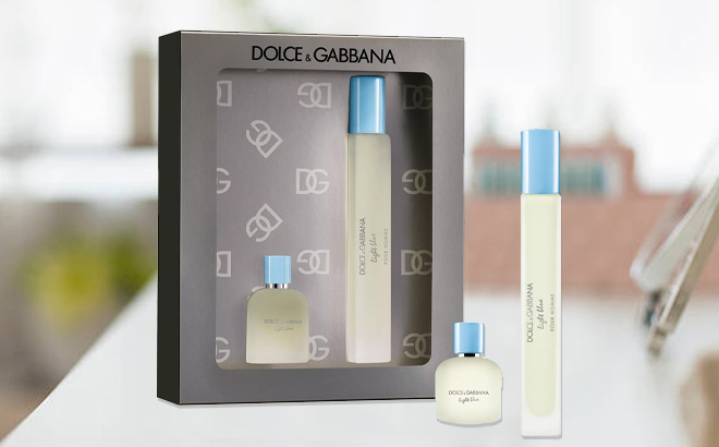 Dolce Gabbana 2 Piece Light Blue Pour Homme Mini Gift Set