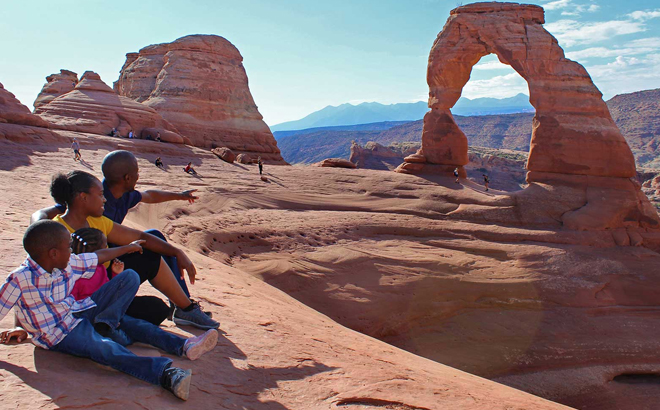 FREE National Park Entrance Days showing La Sal Mountains in Utah FREE National Park Entrance Days showing La Sal Mountains in Utah