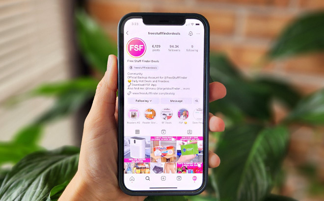 freestuffdinderdeals instagram account