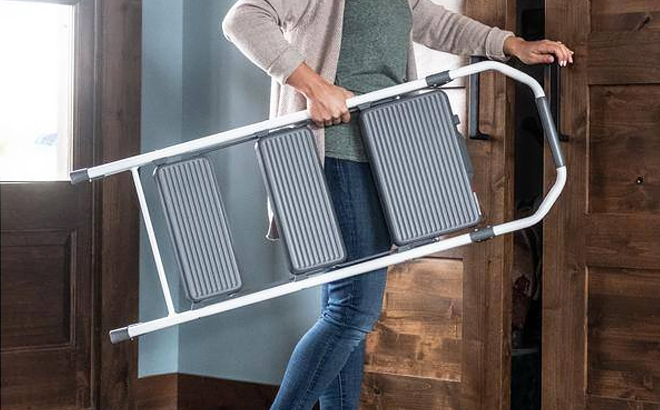 Gorilla 3 Step Compact Ladder Steel Step Stool