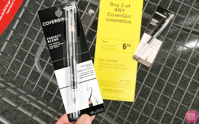 Hand Holding CoverGirl Eye Pencil Hand Holding CoverGirl Eye Pencil