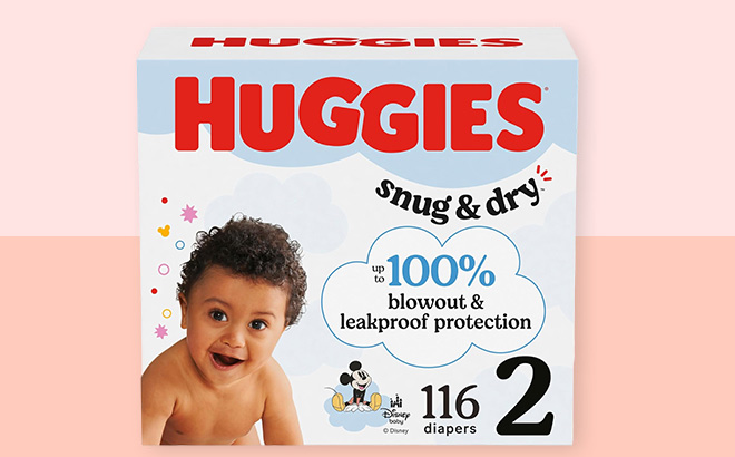 Huggies Size 2 Diapers Snug Dry Baby Diapers 116 Coun