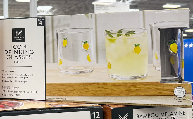 Icon Drinking Glasses at Sams Club