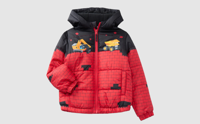 LEGO Toddler Boys Lego Bricks Puffer Jacket