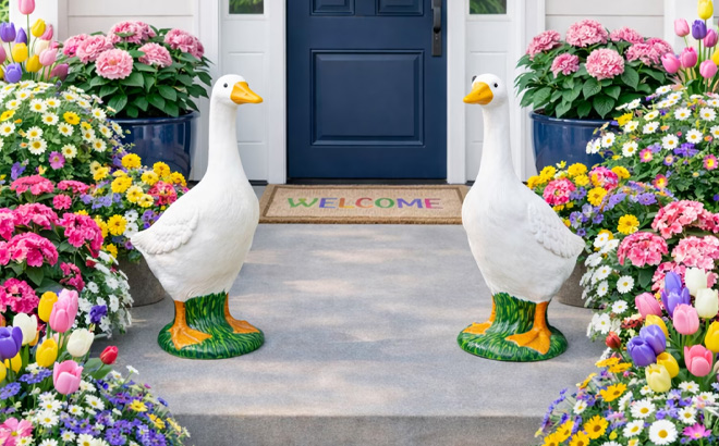 Mainstays Goose Garden Statues 2 Piece