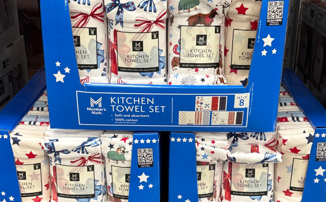 Members Mark 8 Piece Kitchen Towel Set Americana