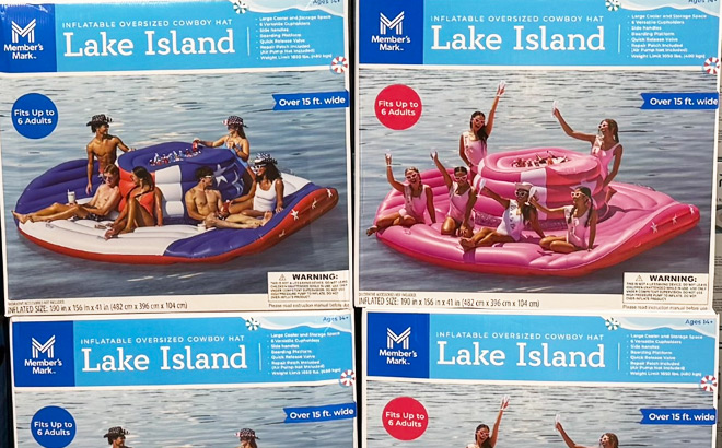 Members Mark Inflatable Oversized Cowboy Hat Lake Island Members Mark Inflatable Oversized Cowboy Hat Lake Island
