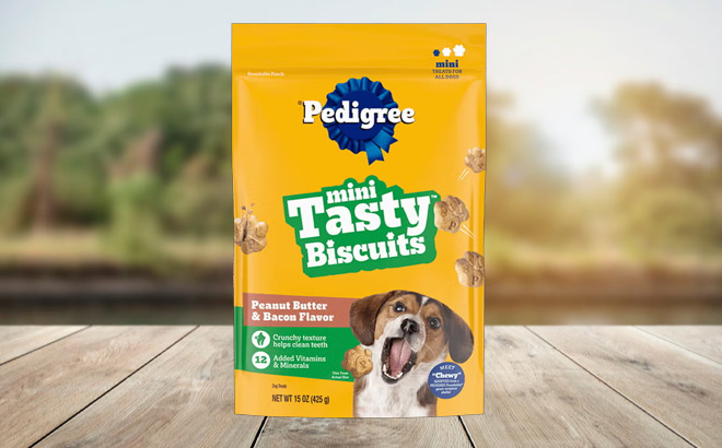 Pedigree Taisty Biscuits Sample on the Table