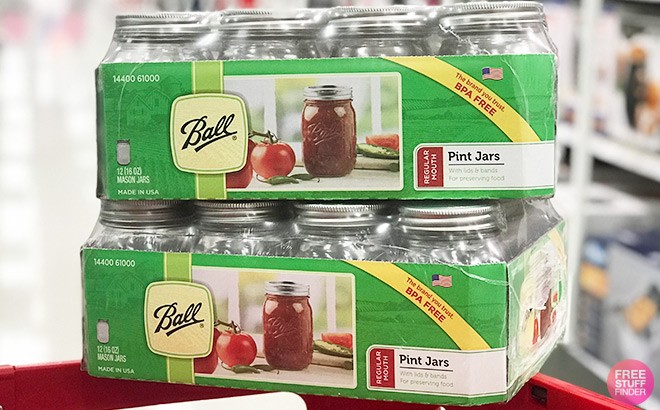Ball Mason Jars Packs inside a Store Ball Mason Jars Packs inside a Store
