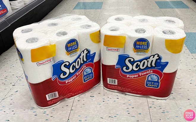 Scott Paper Towels on the Floor