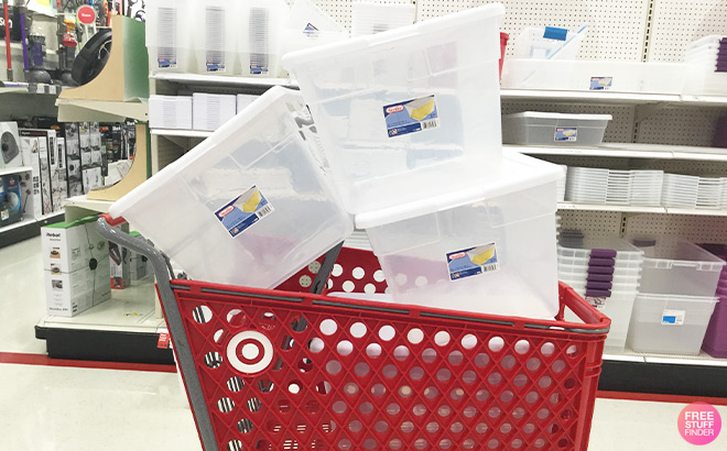 Sterilite Storage Totes in the Cart