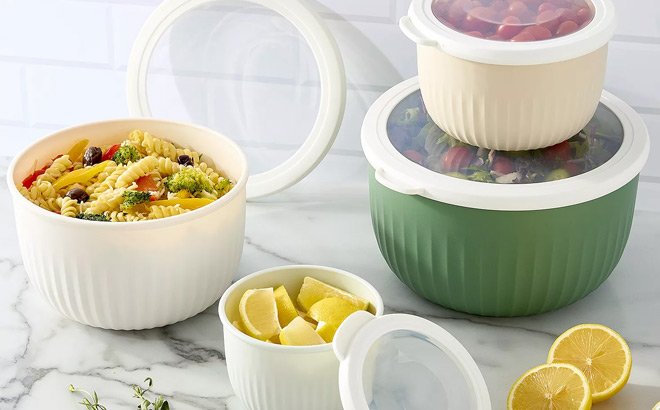 The Big One 4 Nesting Bowls and Lids