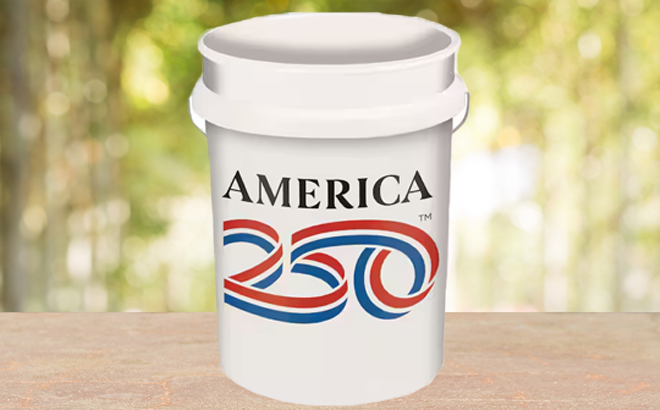 The Home Depot America 250 5 Gallon White Bucket