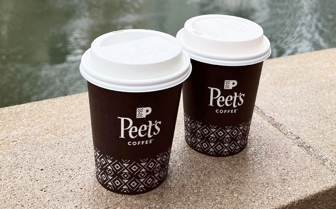 Two Cups of Peets Coffee