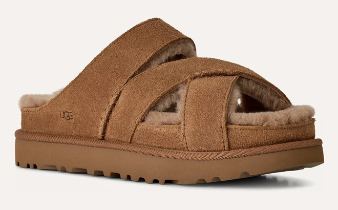 UGG Womens Greenport Cross Strap Slide UGG Womens Greenport Cross Strap Slide