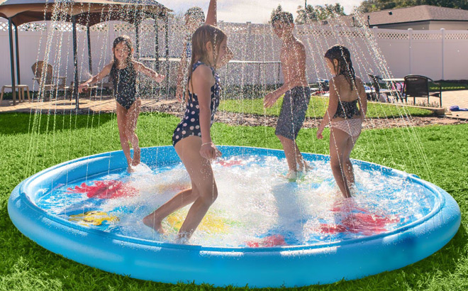 WOW Sports Under the Sea Inflatable Splash Pad with Sprinkler WOW Sports Under the Sea Inflatable Splash Pad with Sprinkler