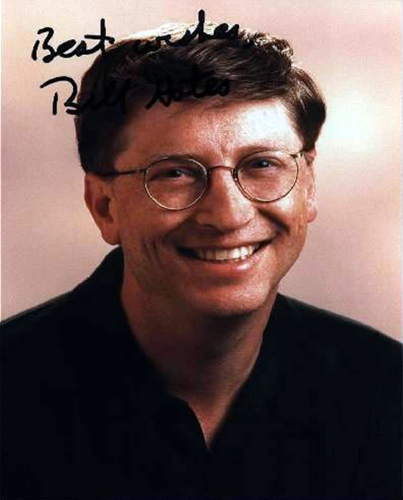 Bill Gates Autograph