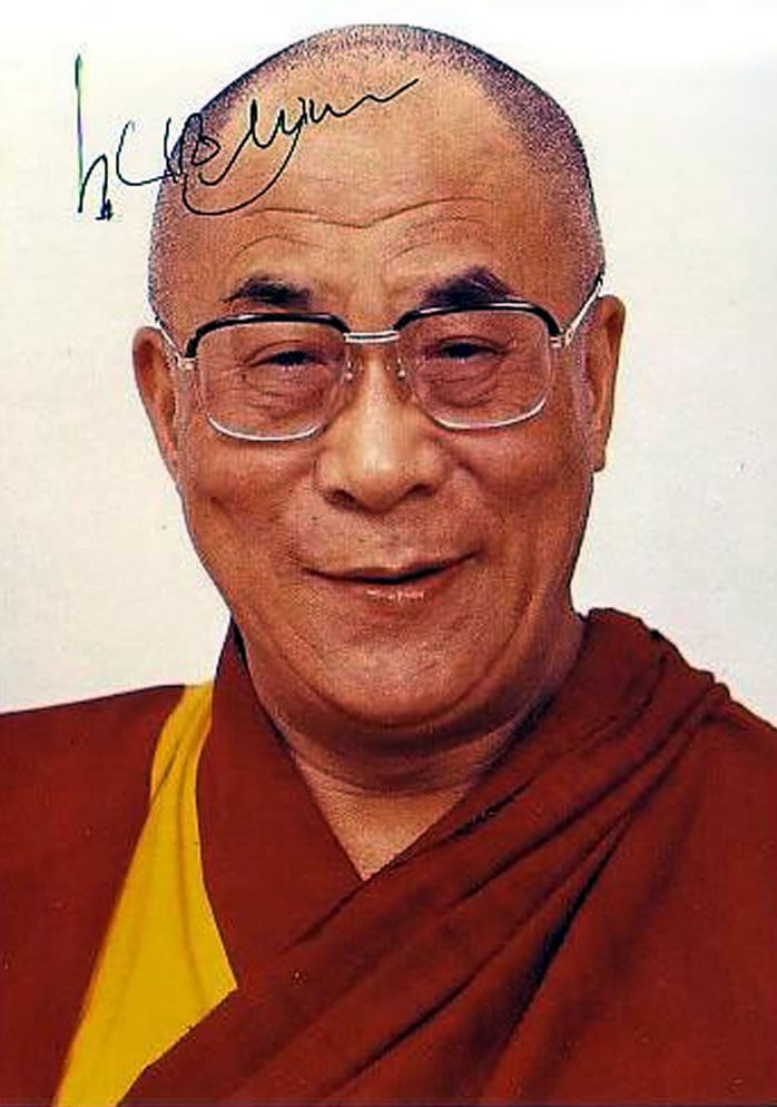 Dalai Lama Autograph